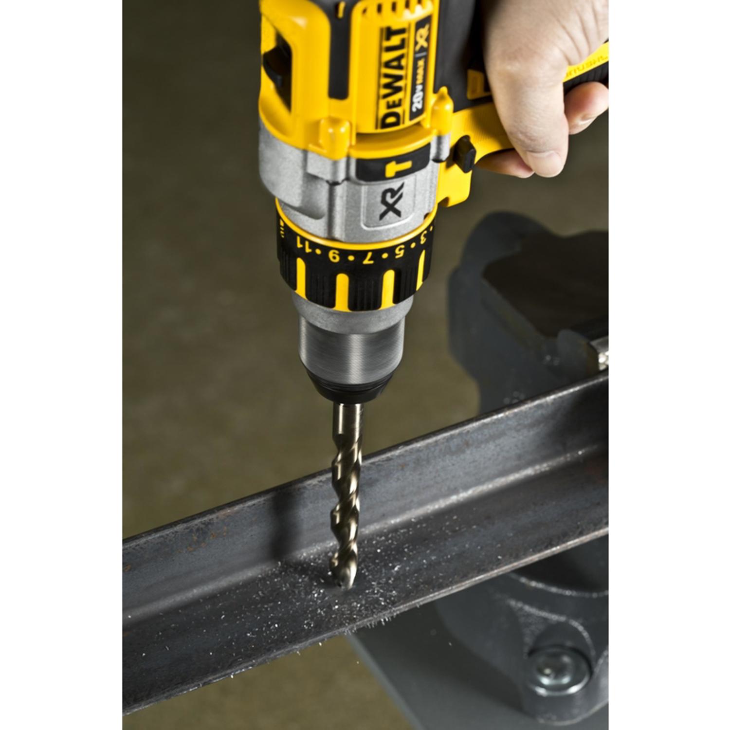 DeWalt 3/8 in. X 5 in. L Cobalt Steel Pilot Point Drill Bit Round Shank 1 pc