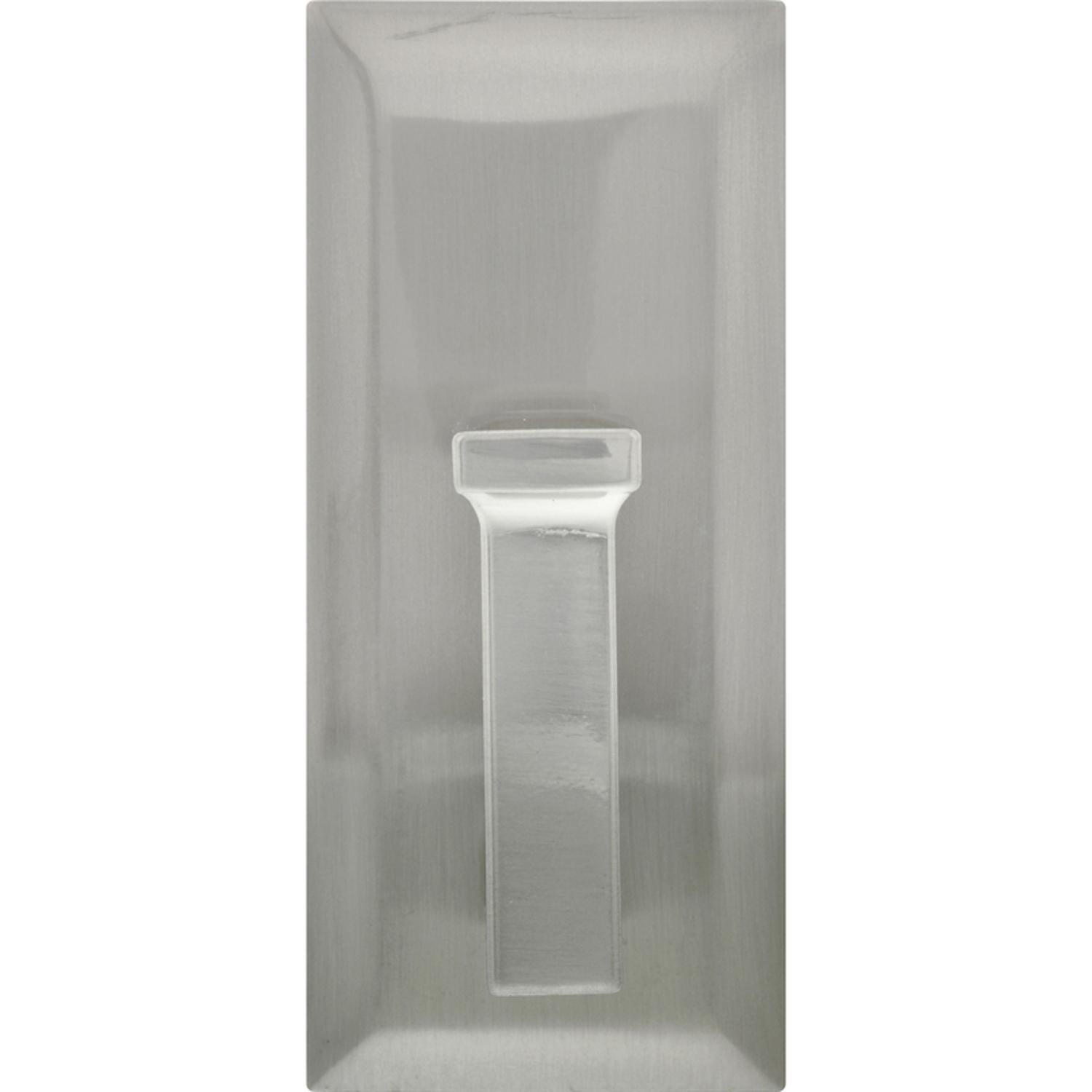 High & Mighty 3.5 in. L Satin Nickel Silver Metal Decorative Hooks 25 lb. cap. 1 pk
