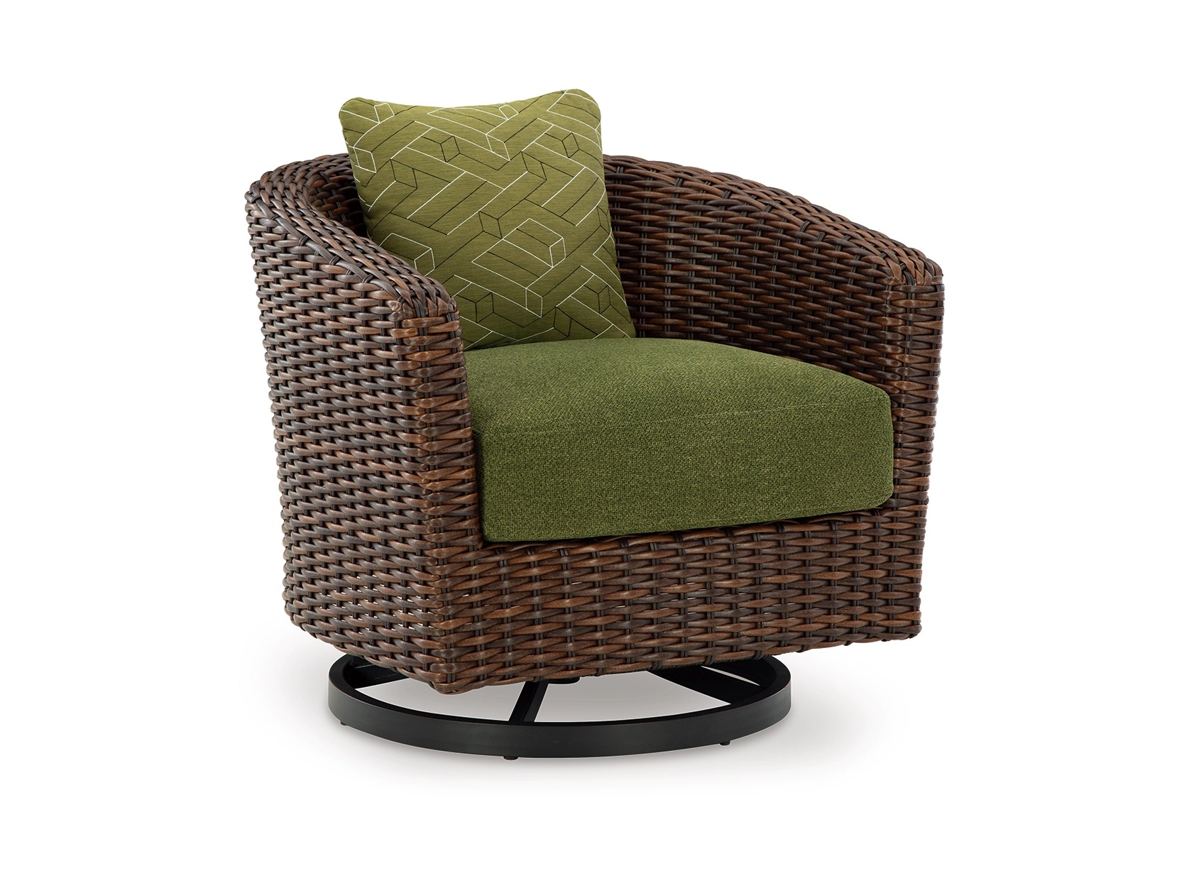 Ashley Horizon Hall Outdoor Swivel Lounge Chair with Cushion