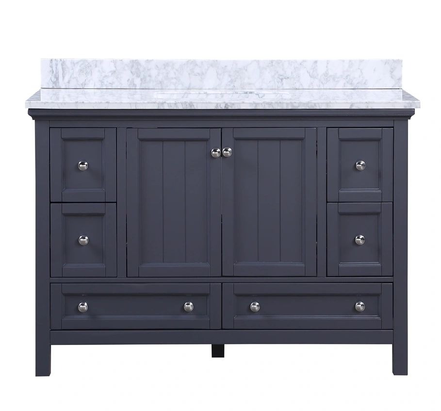 Aurafina CUNNINGHAM 48 in. Harbor Blue Vanity
