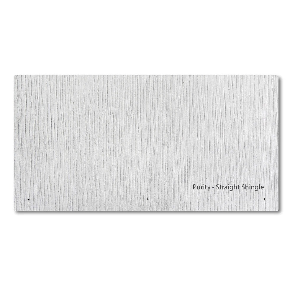 Gaf Weatherside Purity Straight 12in. x 24in. Fiber-Cement Siding Shingle