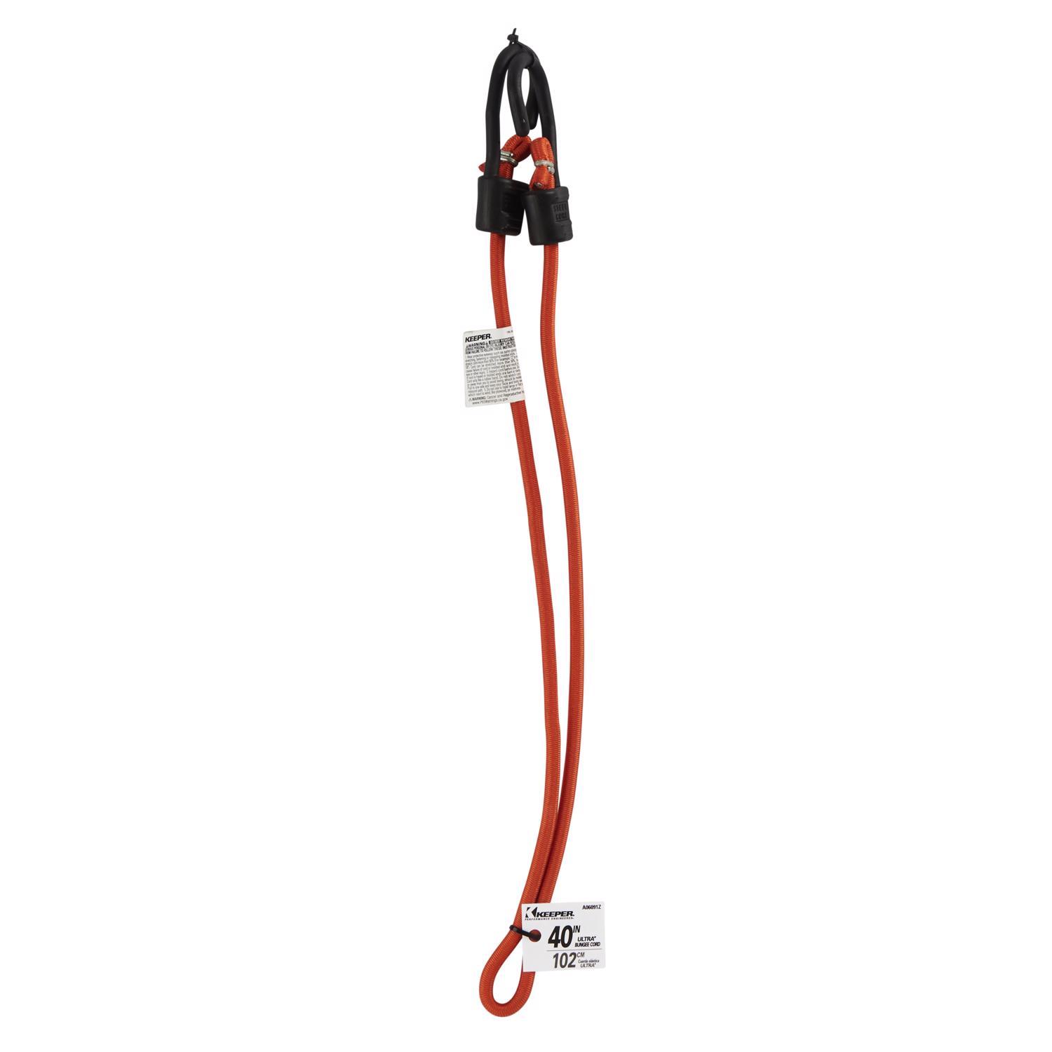 Keeper Orange Bungee Cord 40 in. L X 0.374 in. 1 pk
