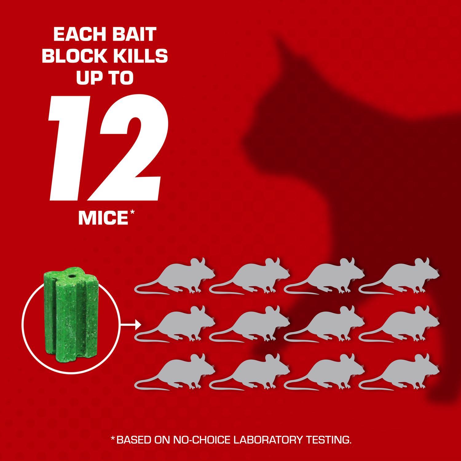 Tomcat Bait Station and Bait Blocks For Mice 4 oz 1 pk