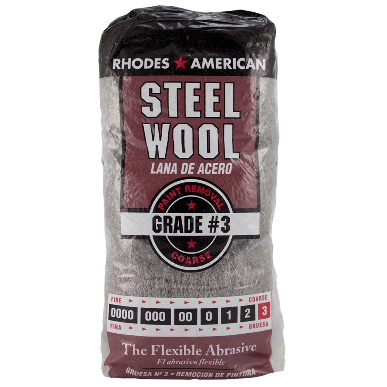 Rhodes American 3 Grade Coarse Steel Wool Pad 12 pk