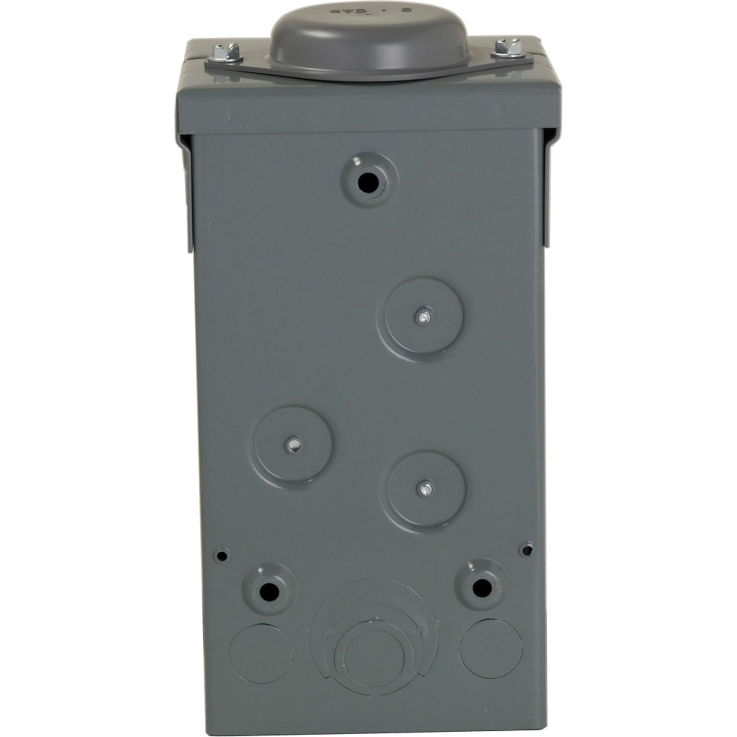 Square D HomeLine 70 amps 120/240 V 2 space 4 circuits Wall Mount Main Lug Load Center