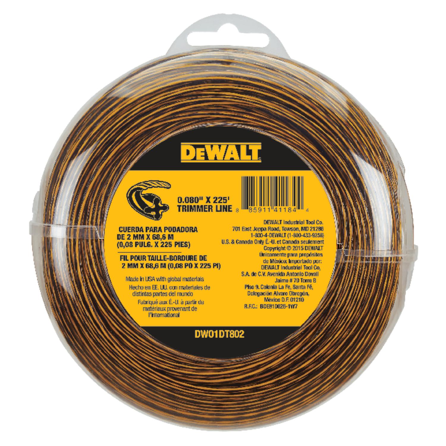 DeWalt.080 in. D X 225 ft. L Trimmer Line