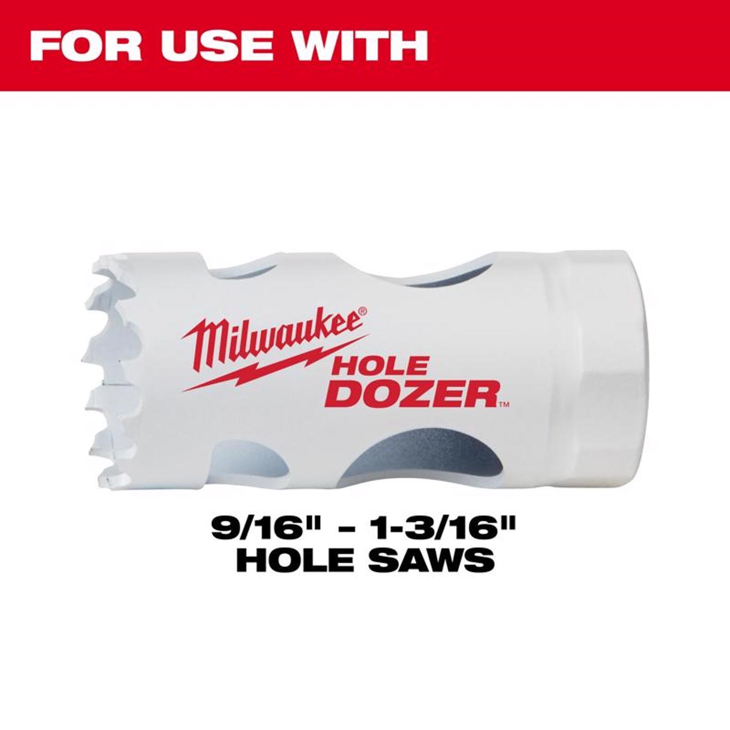 Milwaukee Hardened Steel 3/8 in. D Hole Saw Arbor