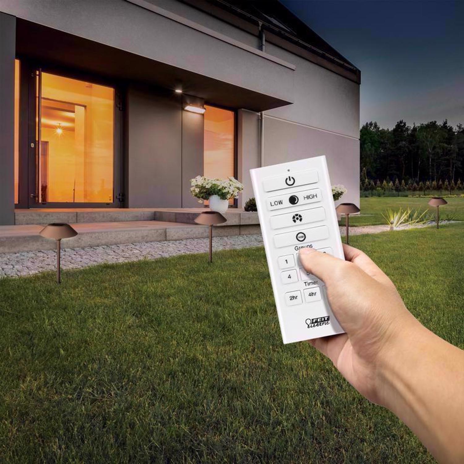 Feit OneSync Bronze Solar Powered 0.4 W LED Pathway Light 1 pk