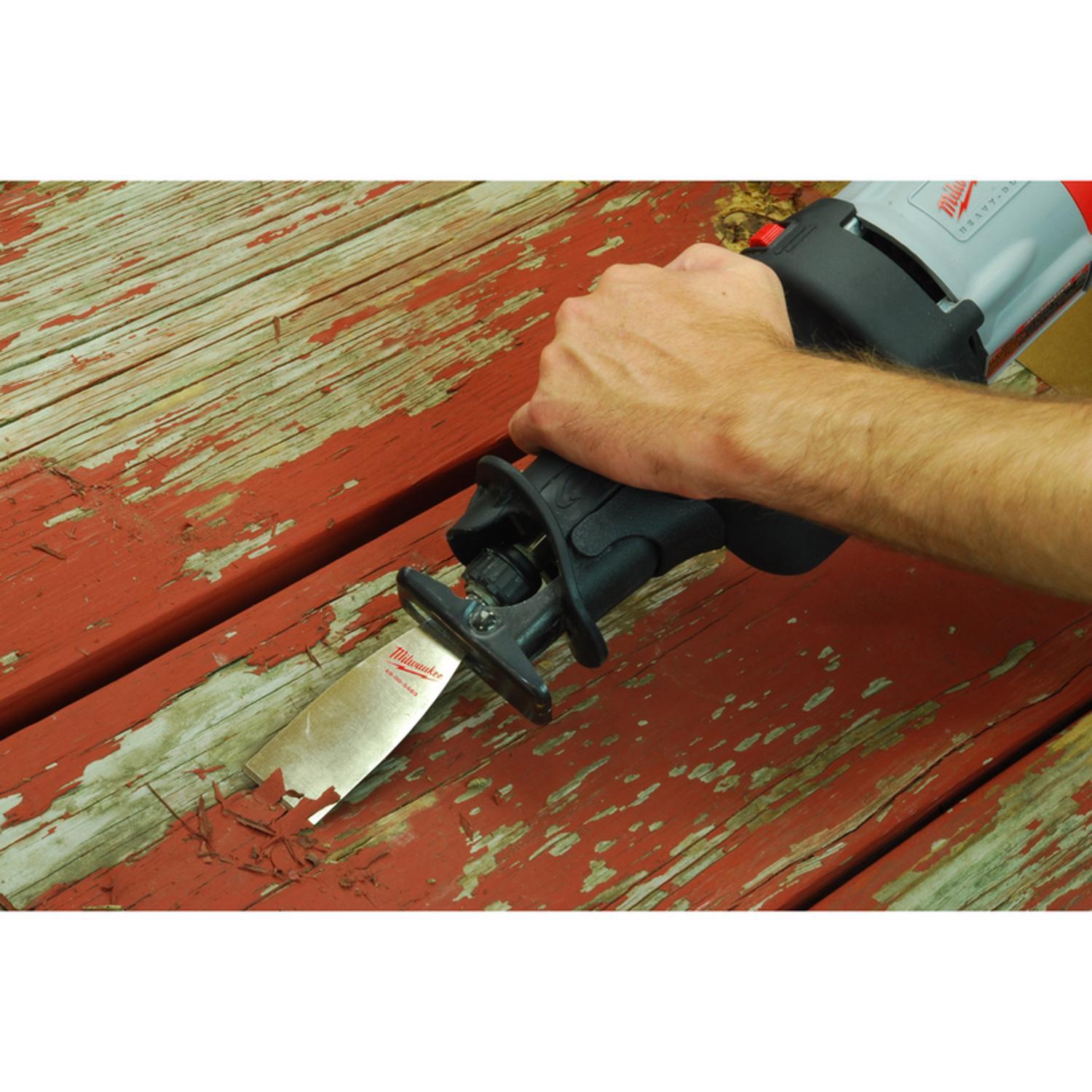 Milwaukee Hackzall/Sawzall 1-1/2 in. Bi-Metal Scraper Blade 1 pk