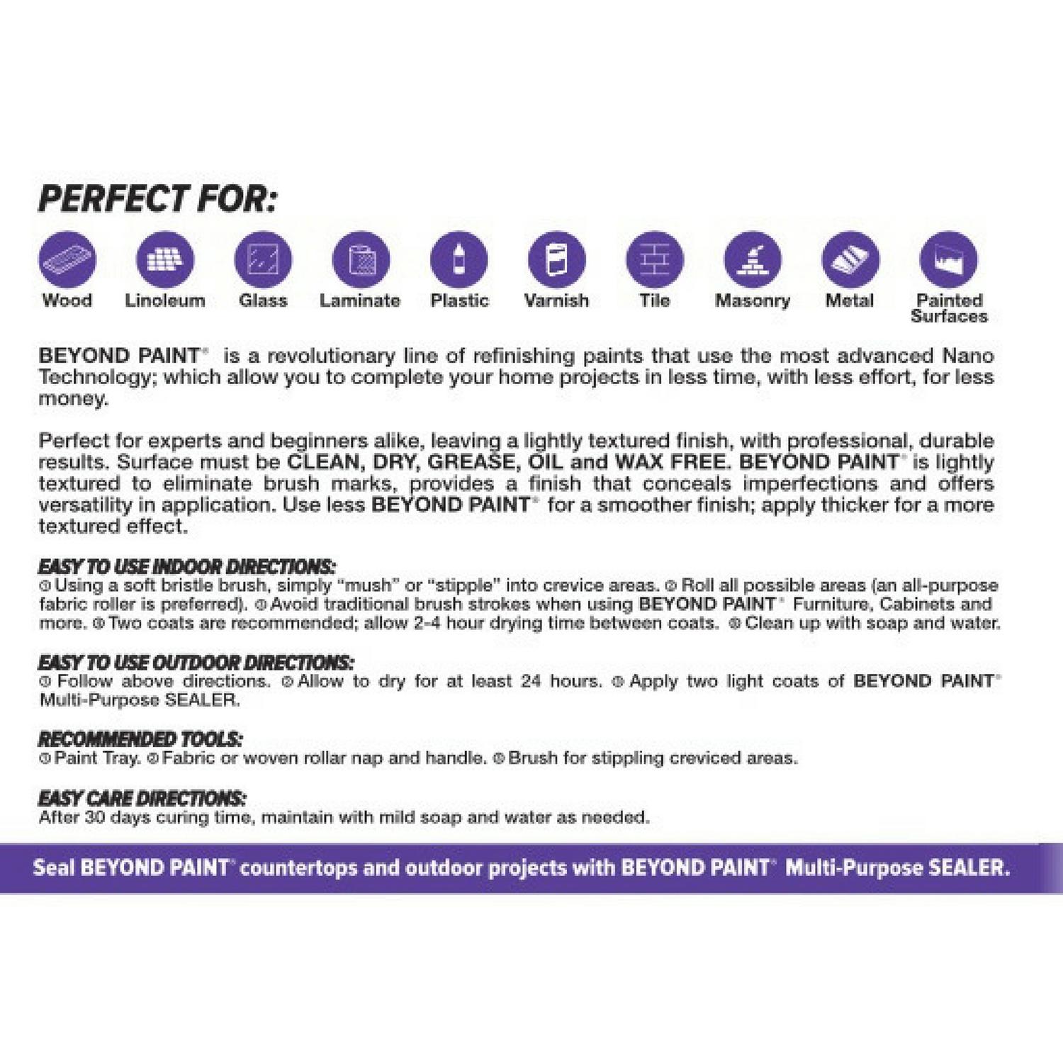 Beyond Paint Matte Pewter Water-Based Paint Exterior and Interior 1 gal