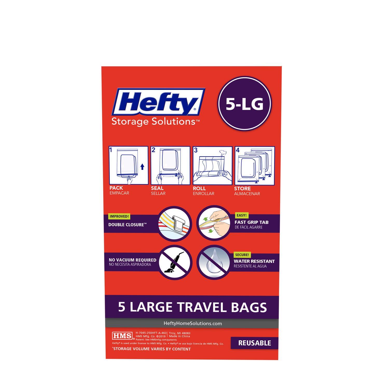 Hefty Shrink-Pak Clear Vacuum Cube Storage Bags