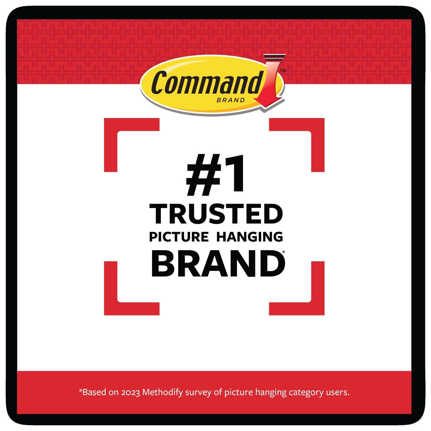 3M Command Black Large Picture Hanging Strips 15 lb 4 pk