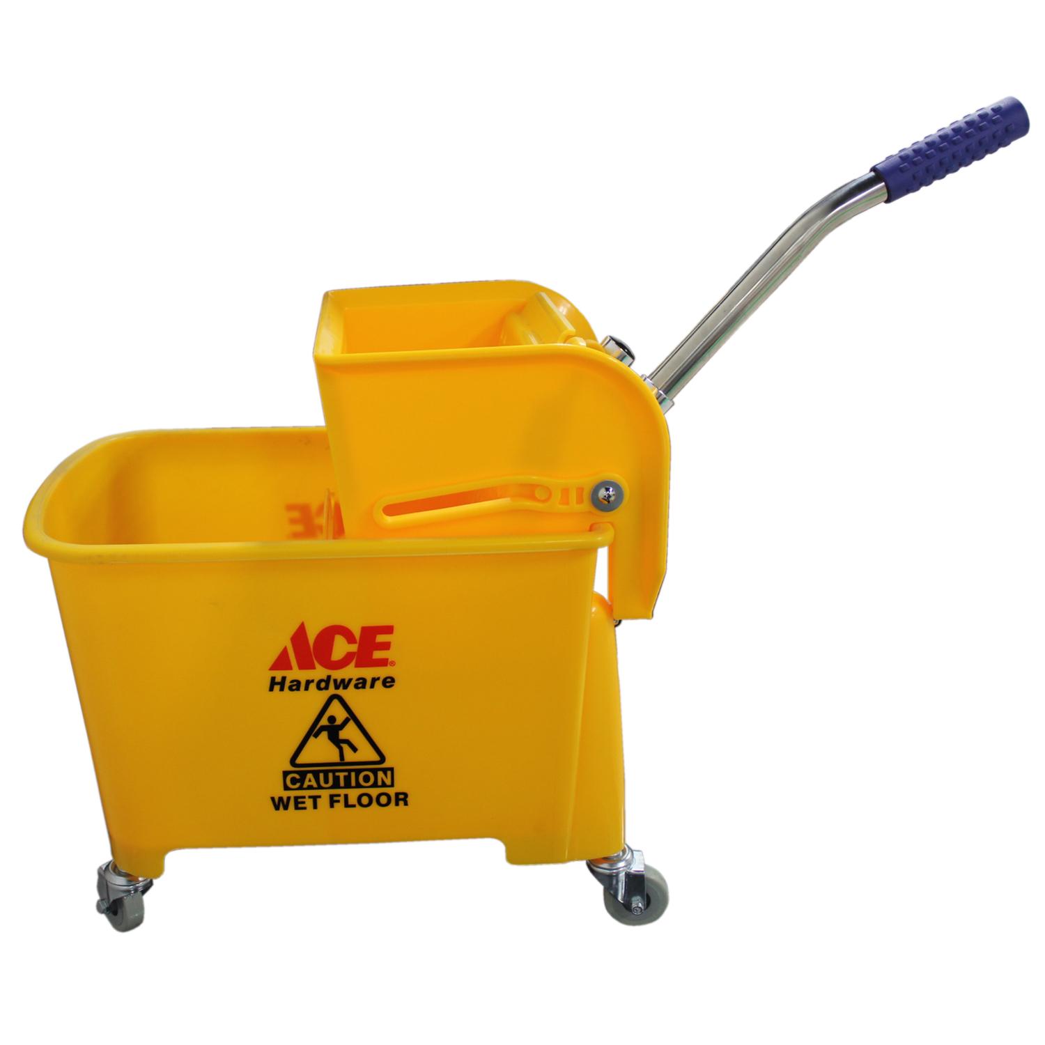 Ace 21 qt Wringer Bucket Yellow