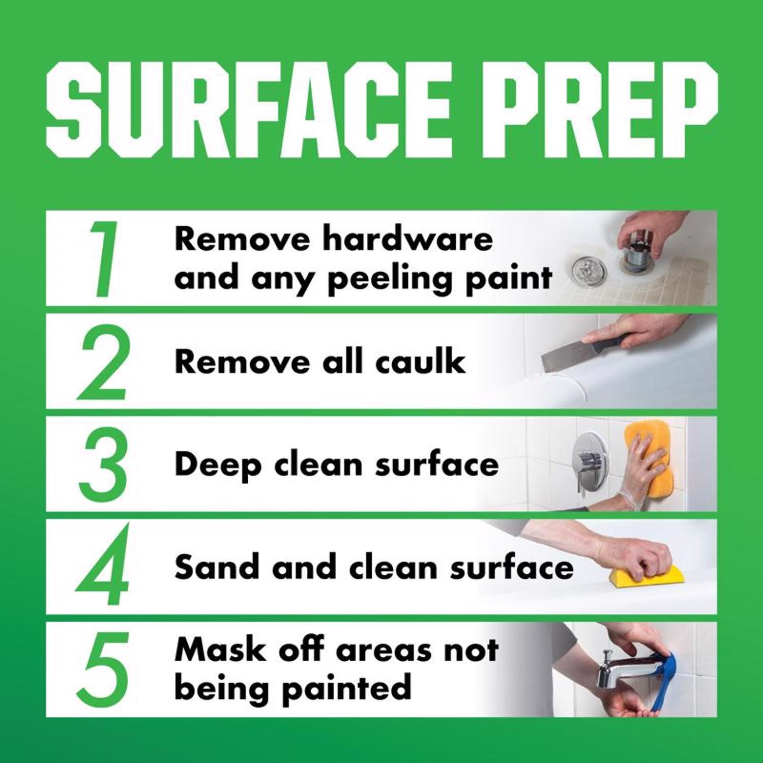 Rust-Oleum Specialty Gloss White Tub and Tile Refinishing Kit Interior 1 qt