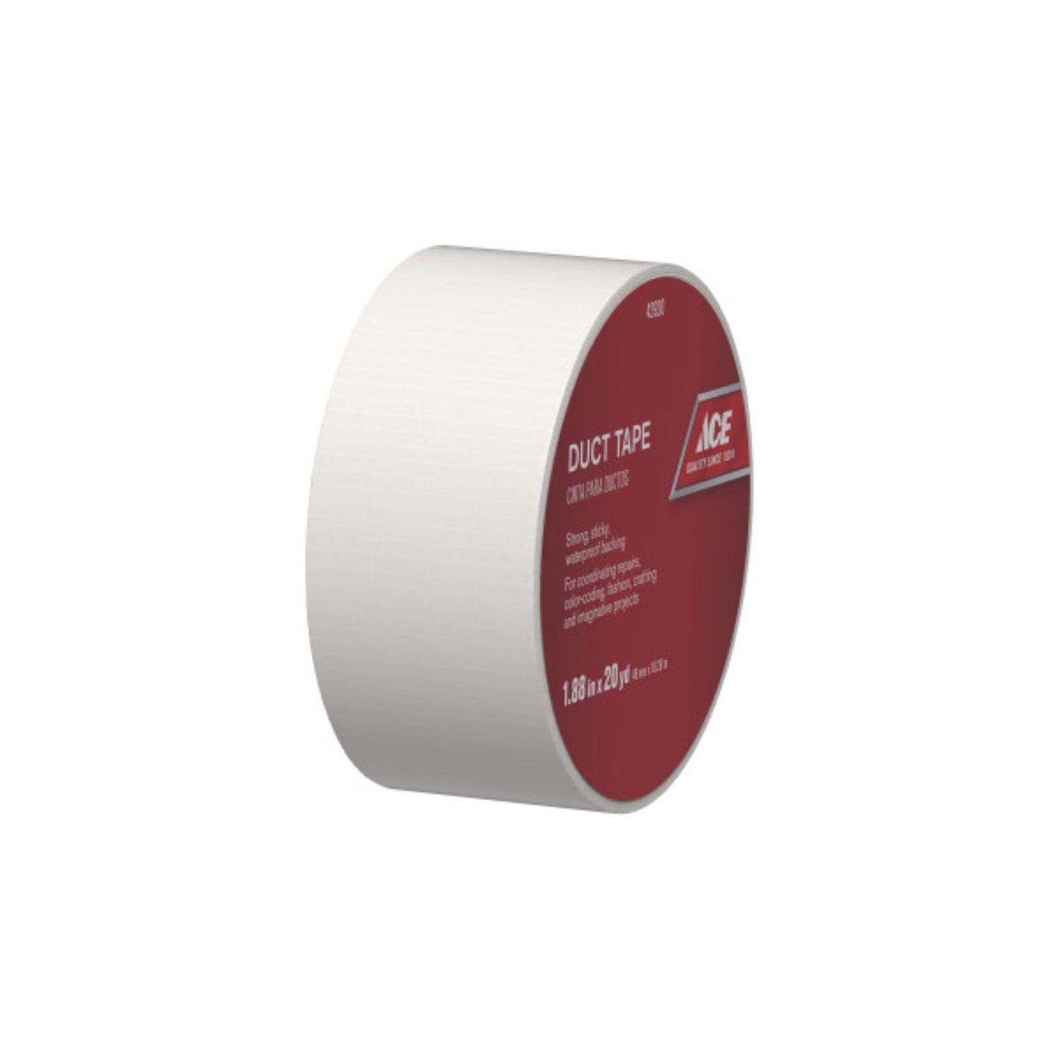 Ace 1.88 in. W X 20 yd L White Solid Duct Tape