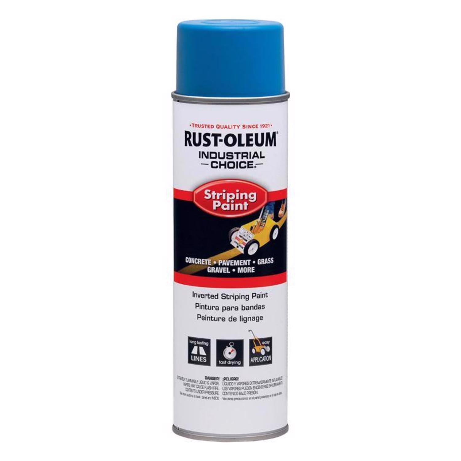 Rust-Oleum Industrial Choice Gloss Dark Blue Inverted Striping Paint 18 oz
