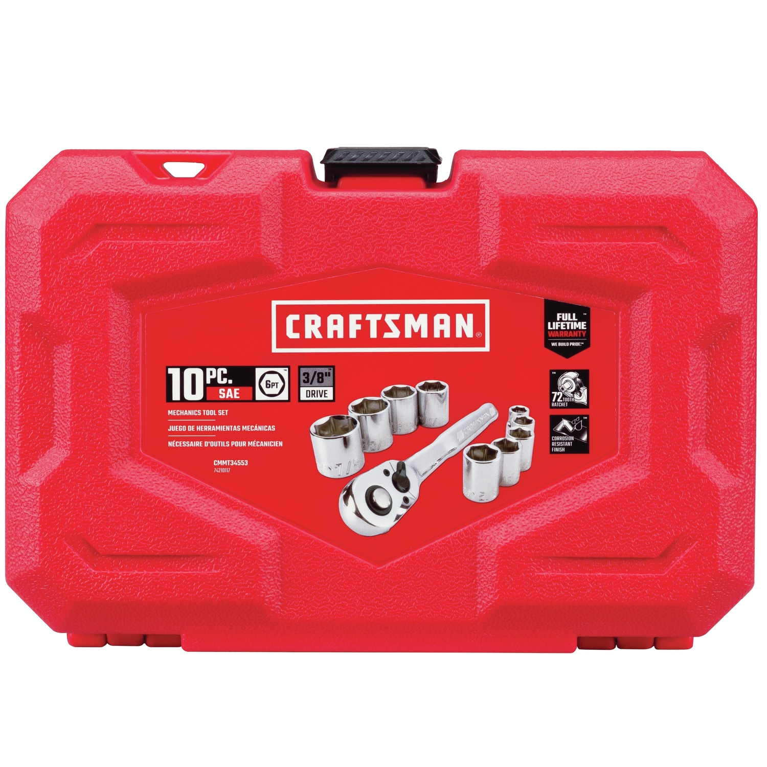 Craftsman 3/8 in. drive SAE 6 Point Socket Set 10 pc