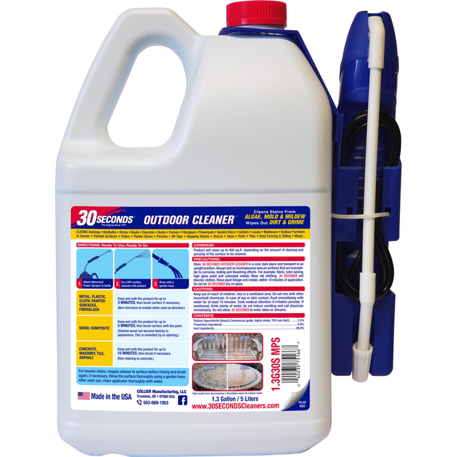 30 Seconds Outdoor Algae, Mold, Mildew Cleaner 1.3 gal