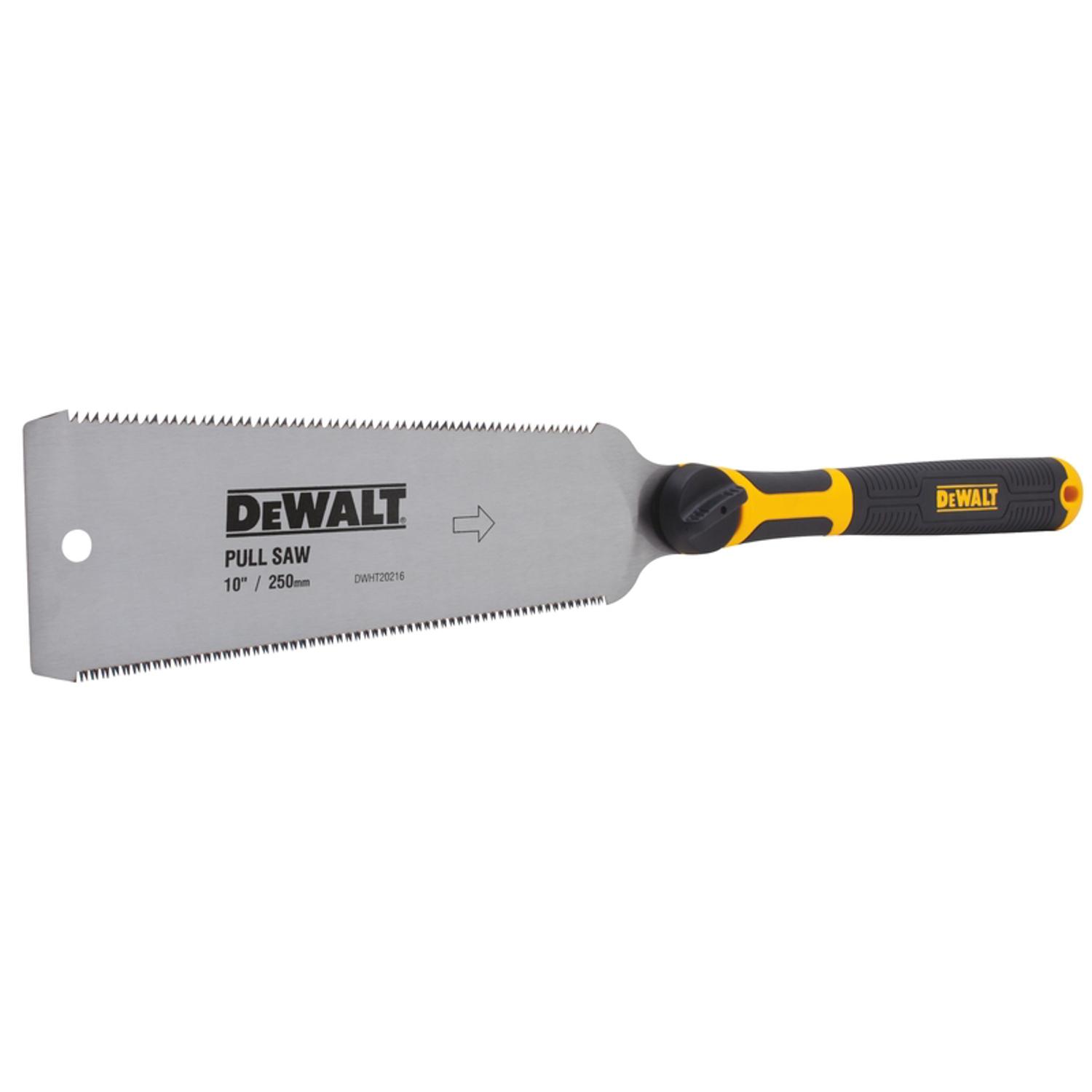 DeWalt 10 in. High Carbon Steel Double Edge Pull Saw 7/14 TPI Flush Cut 1 pc