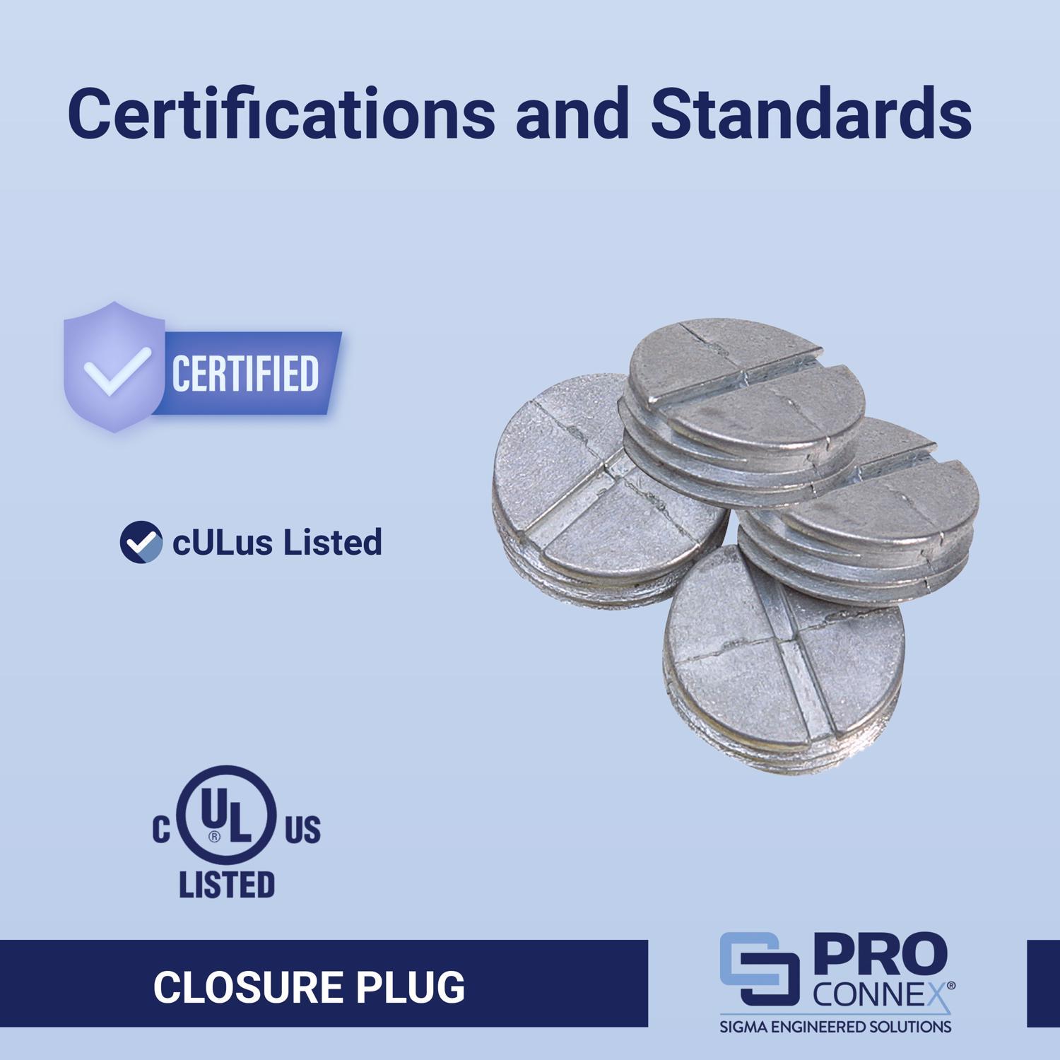 Sigma Engineered Solutions Round Die-Cast Zinc 1 in. H X 3/4 in. W Closure Plug