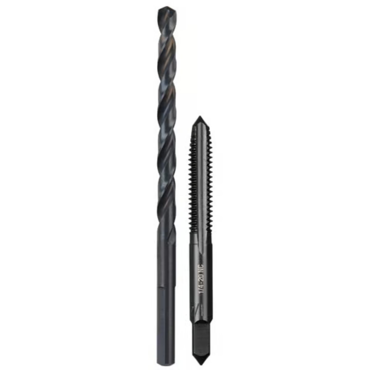 Milwaukee SAE 1/4-20 NC Straight Flute Plug Tap & #7 Drill Bit