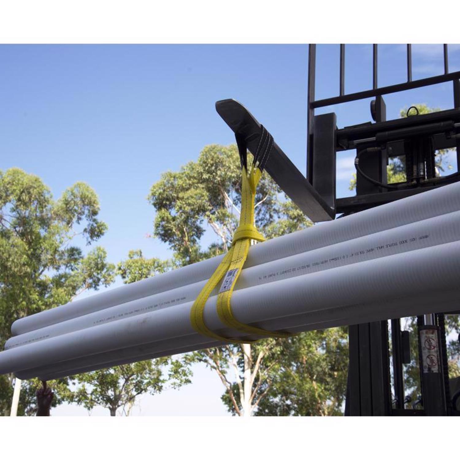 Keeper 2 in. W X 6 ft. L Black/Yellow Lifting Sling 6200 lb 1 pk