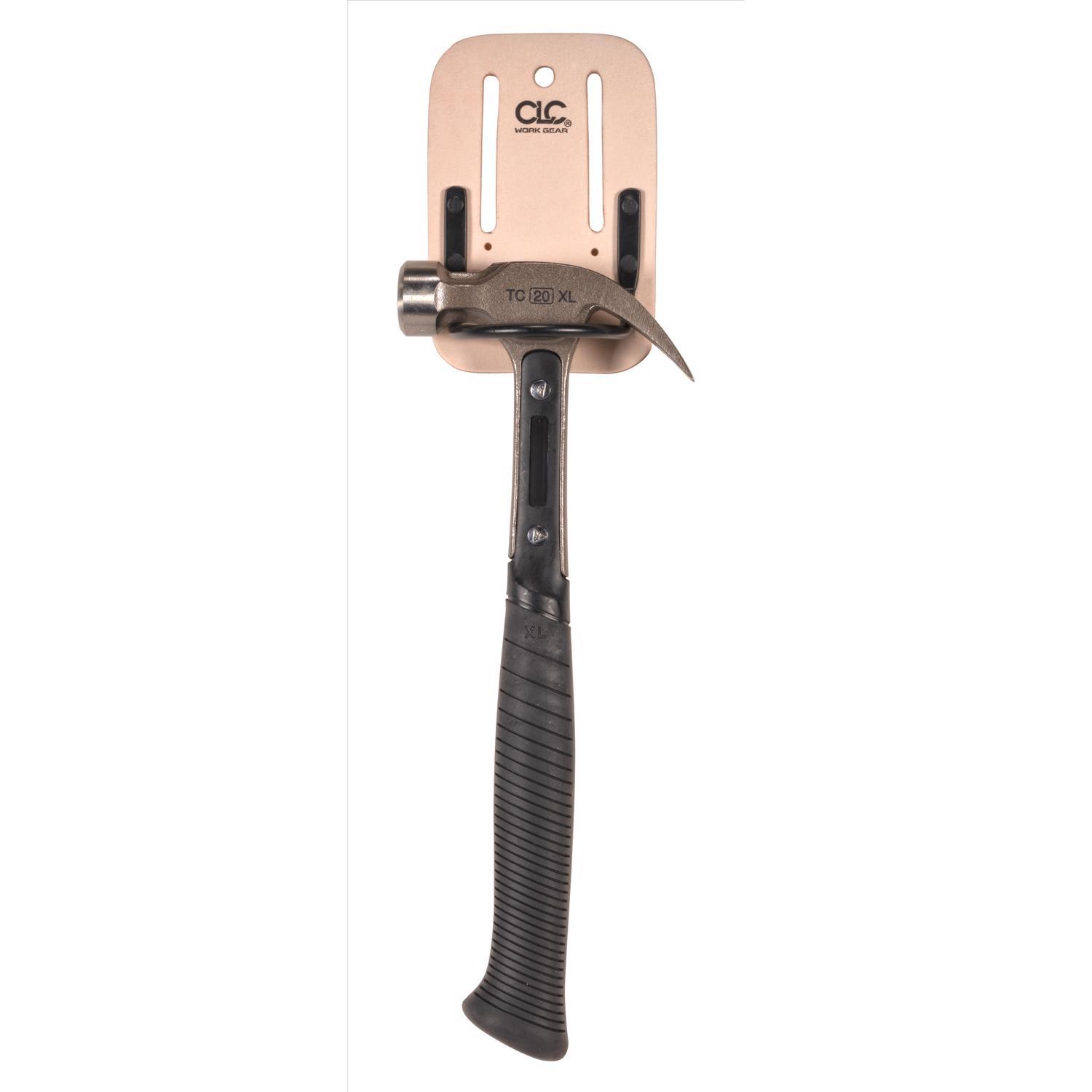 CLC Leather Hammer Holder 3.9 in. L X 5.8 in. H Tan