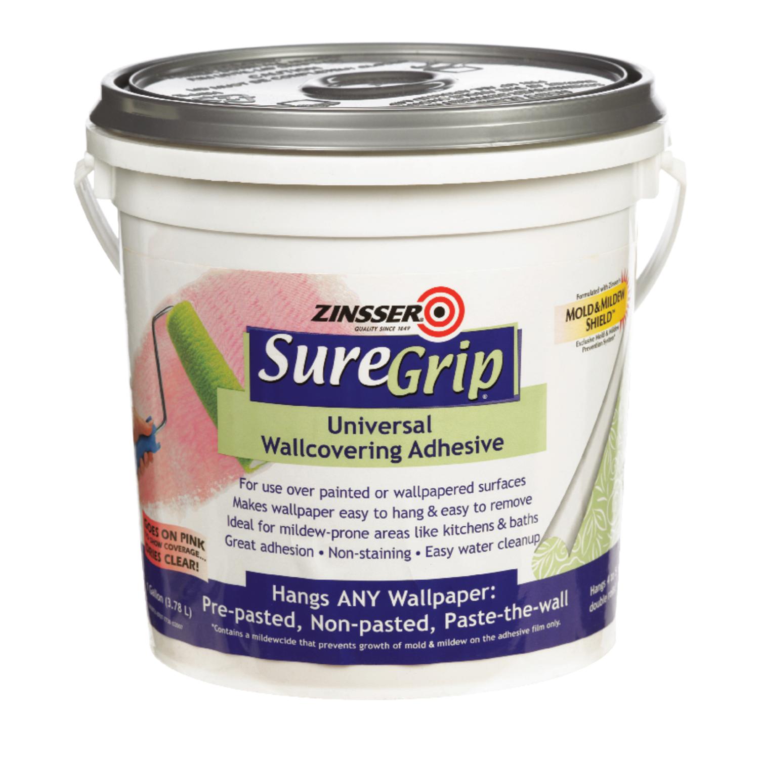 Zinsser SureGrip High Strength Glue Clear Wallcovering Adhesive 1 gal