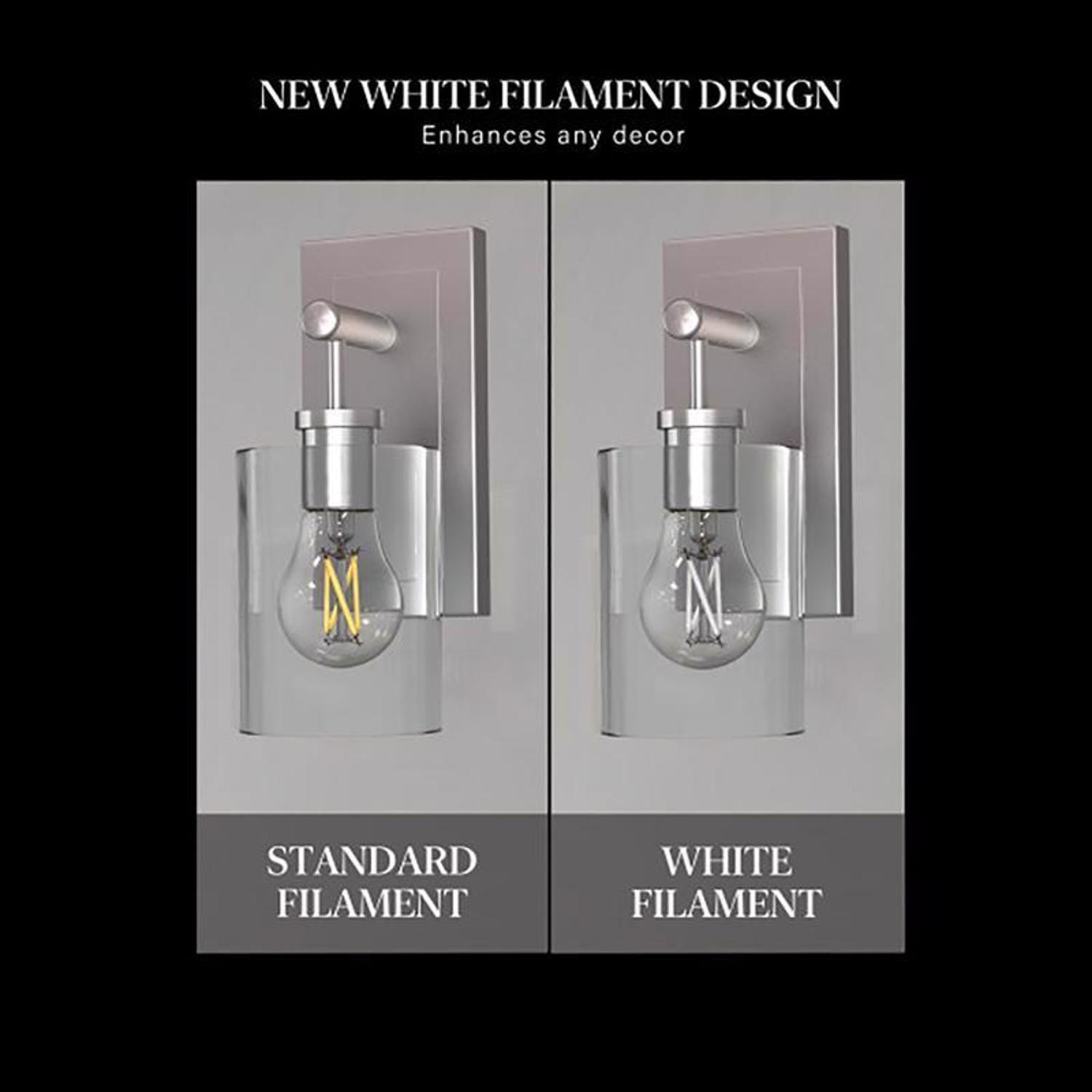 Feit White Filament A15 E26 (Medium) Filament LED Bulb White 60 Watt Equivalence 2 pk