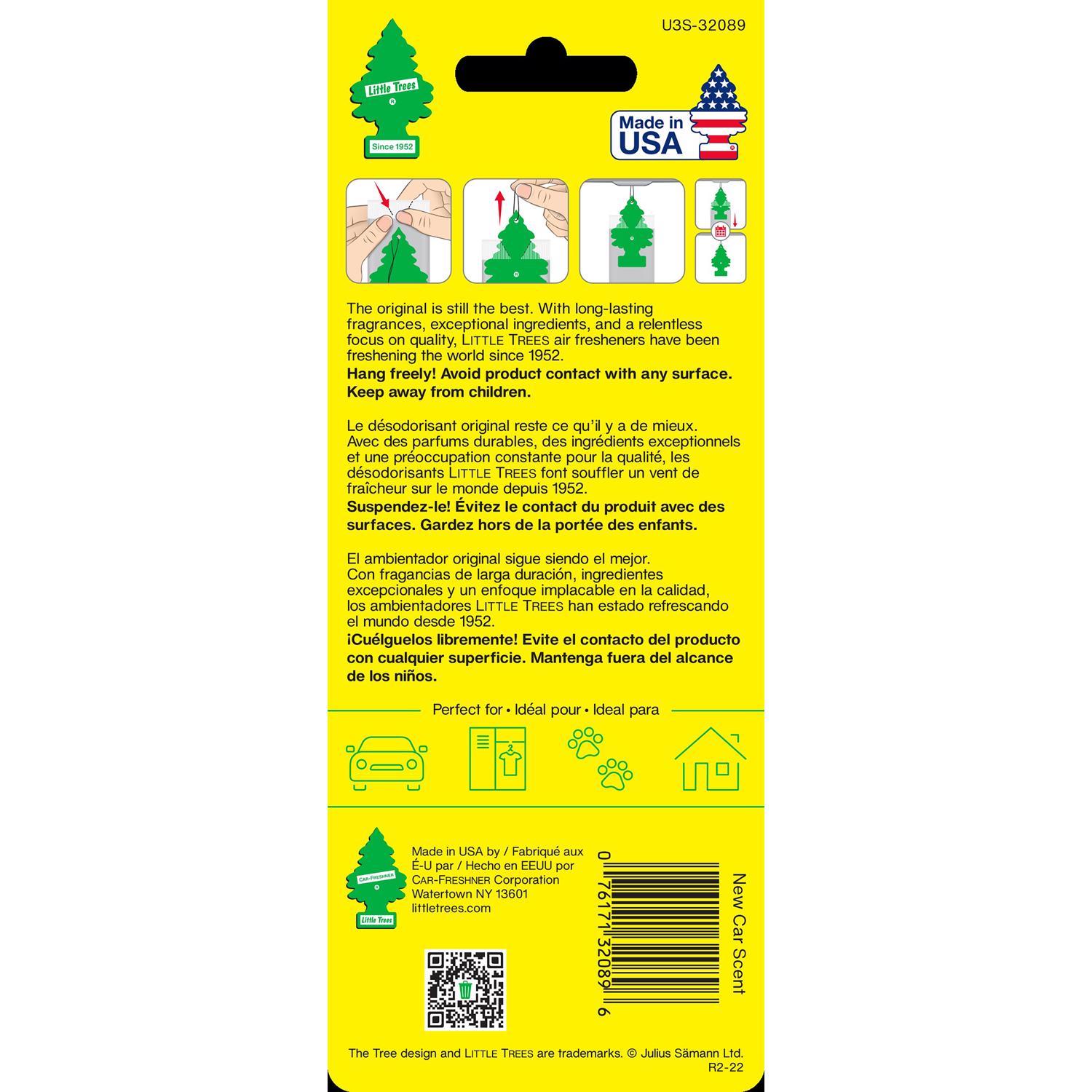 Little Trees New Car Scent Scent Car Air Freshener Solid 3 pk