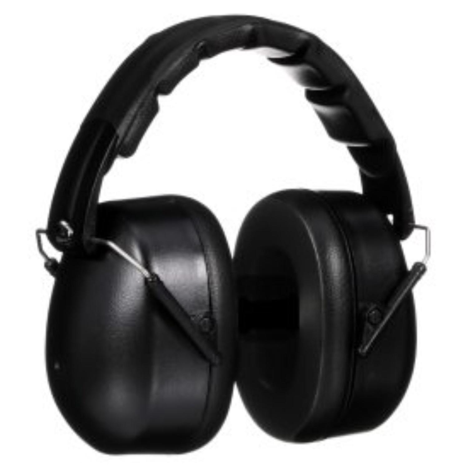 3M 25 dB Soft Foam Folding Earmuffs Black 1 pair