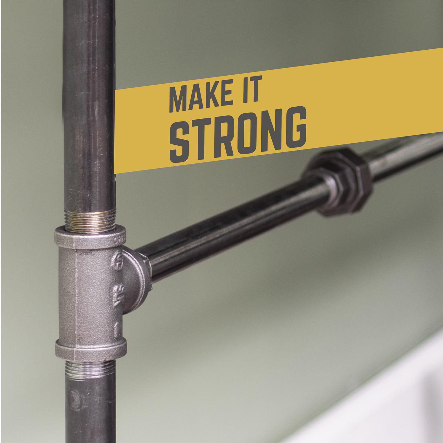 STZ Industries 1 in. FIP each X 1 in. D FIP 1 in. D FIP Black Malleable Iron Tee