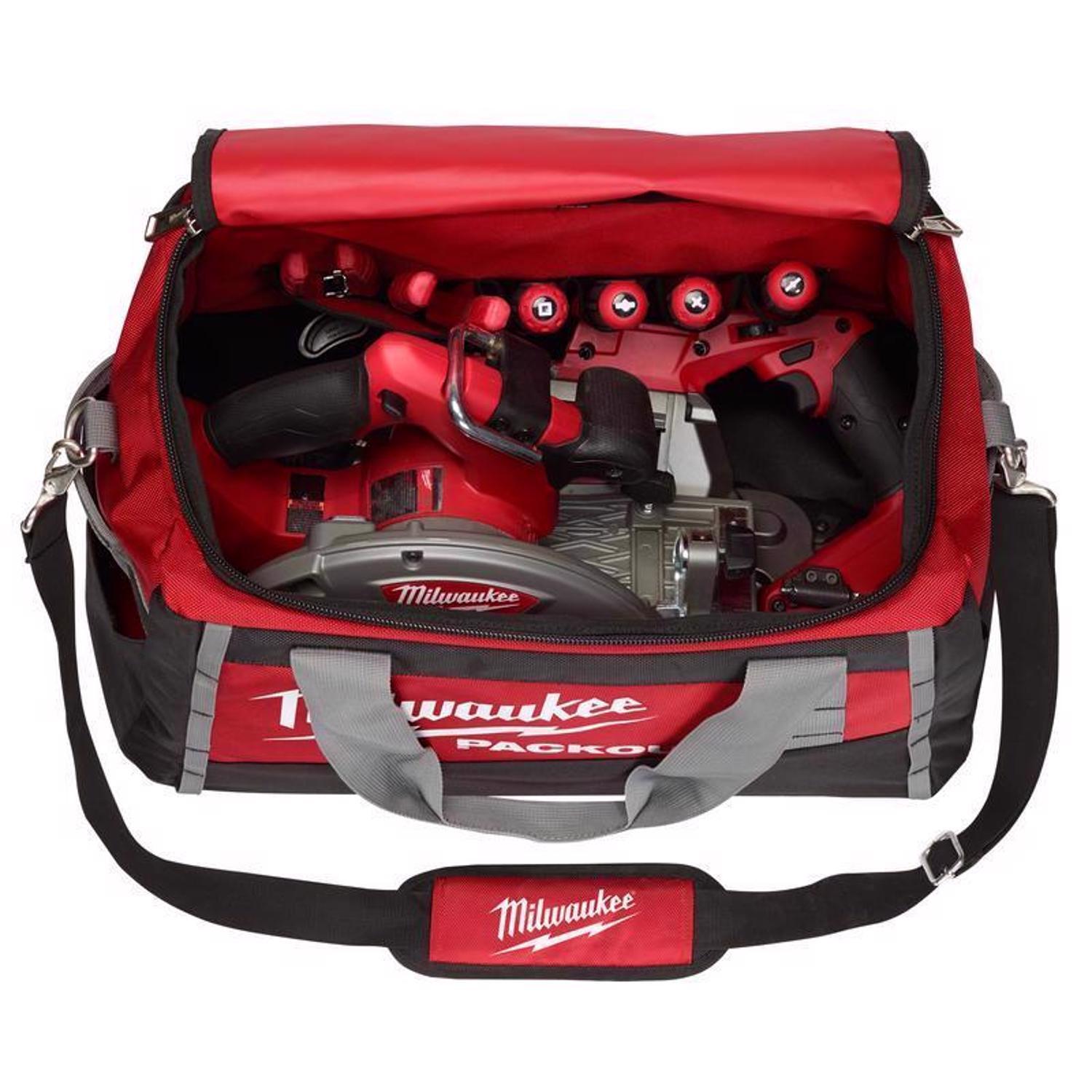Milwaukee Packout Ballistic Nylon 20" Tool Bag 3 pocket Black/Red 1 pc