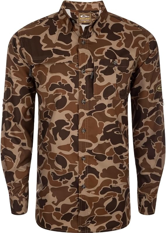 Drake Waterfowl 8-Shot Flyweight Short Sleeve Shirt L