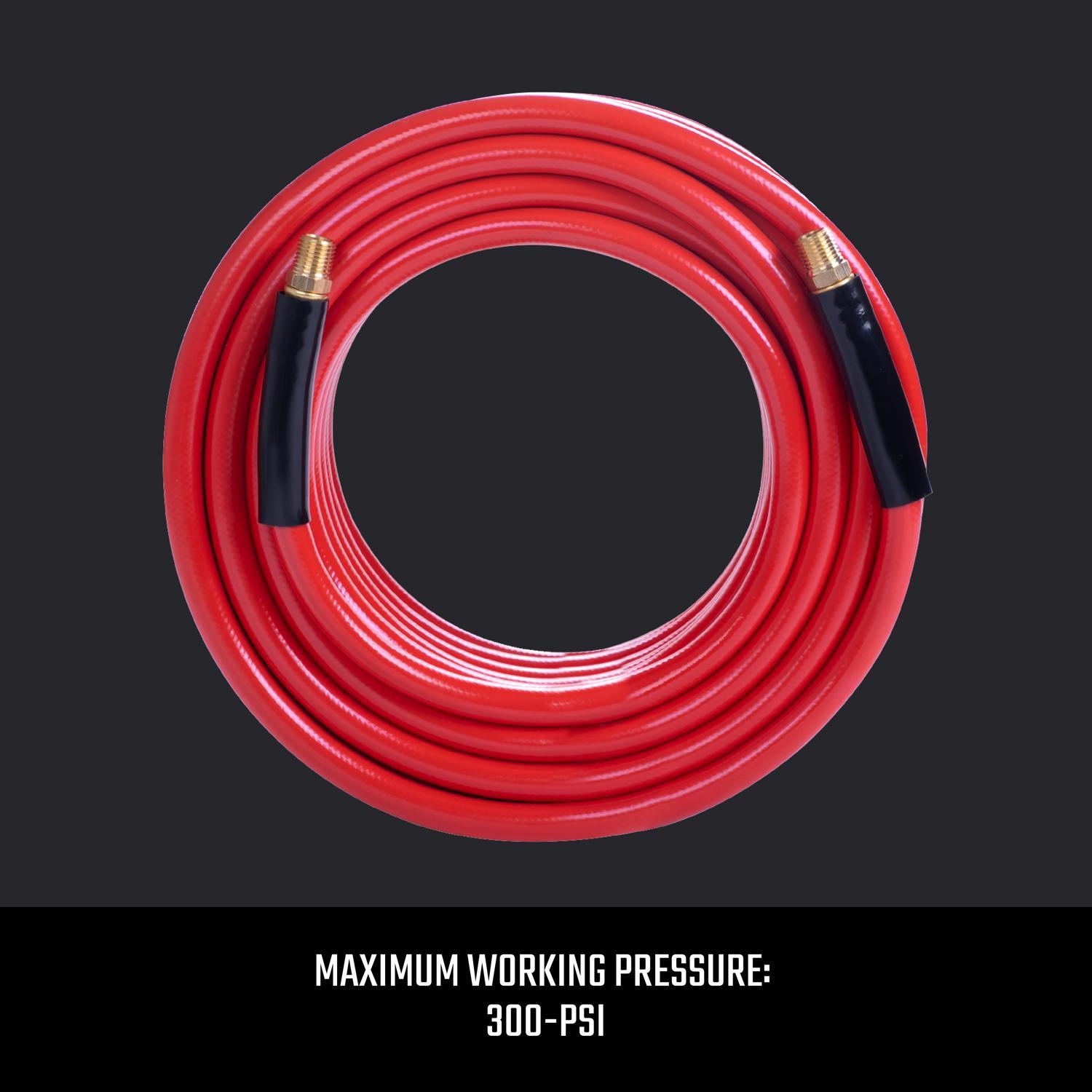 CRAFTSMAN 50 ft. L X 3/8 in. D PVC Air Hose 300 psi Red
