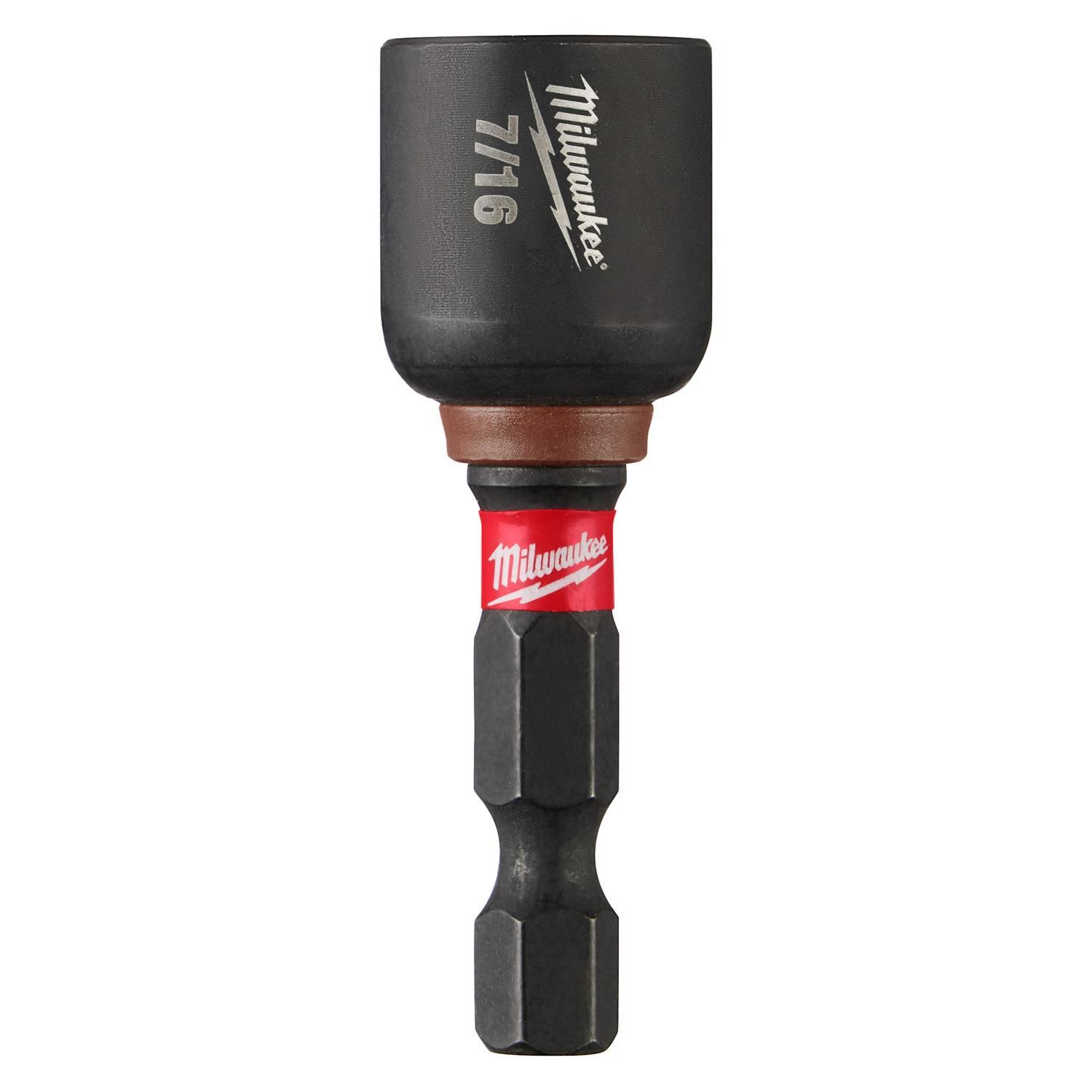 Milwaukee Shockwave 7/16 in. X 1-7/8 in. L Steel Nut Driver 1 pc