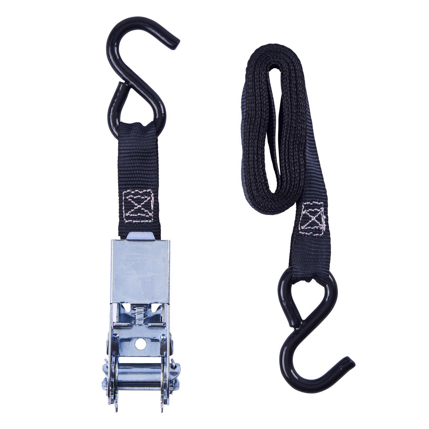 Keeper 1 in. W X 10 ft. L Black Tie Down w/Ratchet 400 lb 1 pk