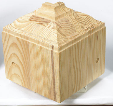 Alexandria Moulding Outside Crown Trim Block Pine 6-3/4in. H x 6-1/2in. W x 6-1/2in. D