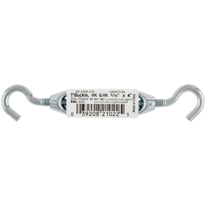 Hampton Zinc-Plated Aluminum/Steel Turnbuckle 70 lb