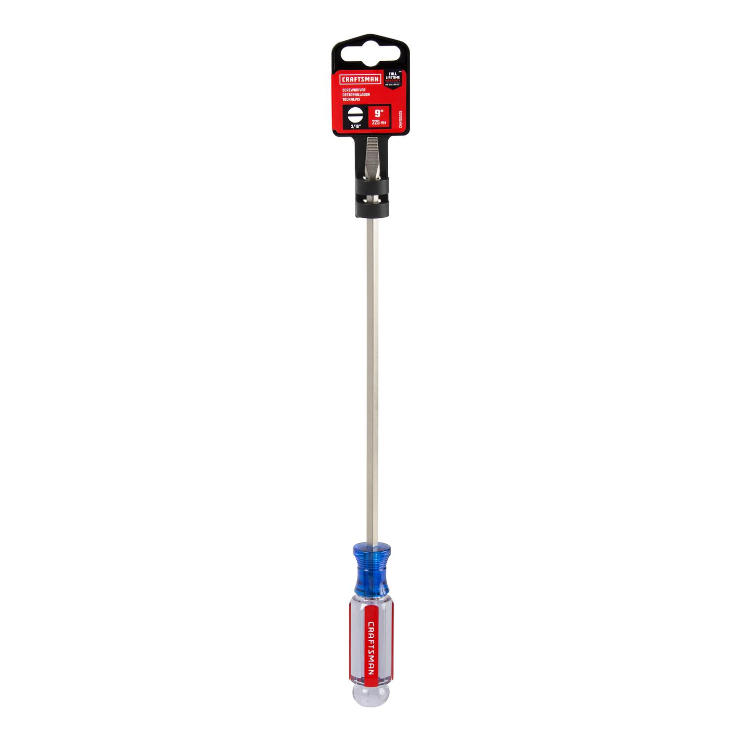 Craftsman 3/16 in. X 9 in. L Slotted Screwdriver 1 pc