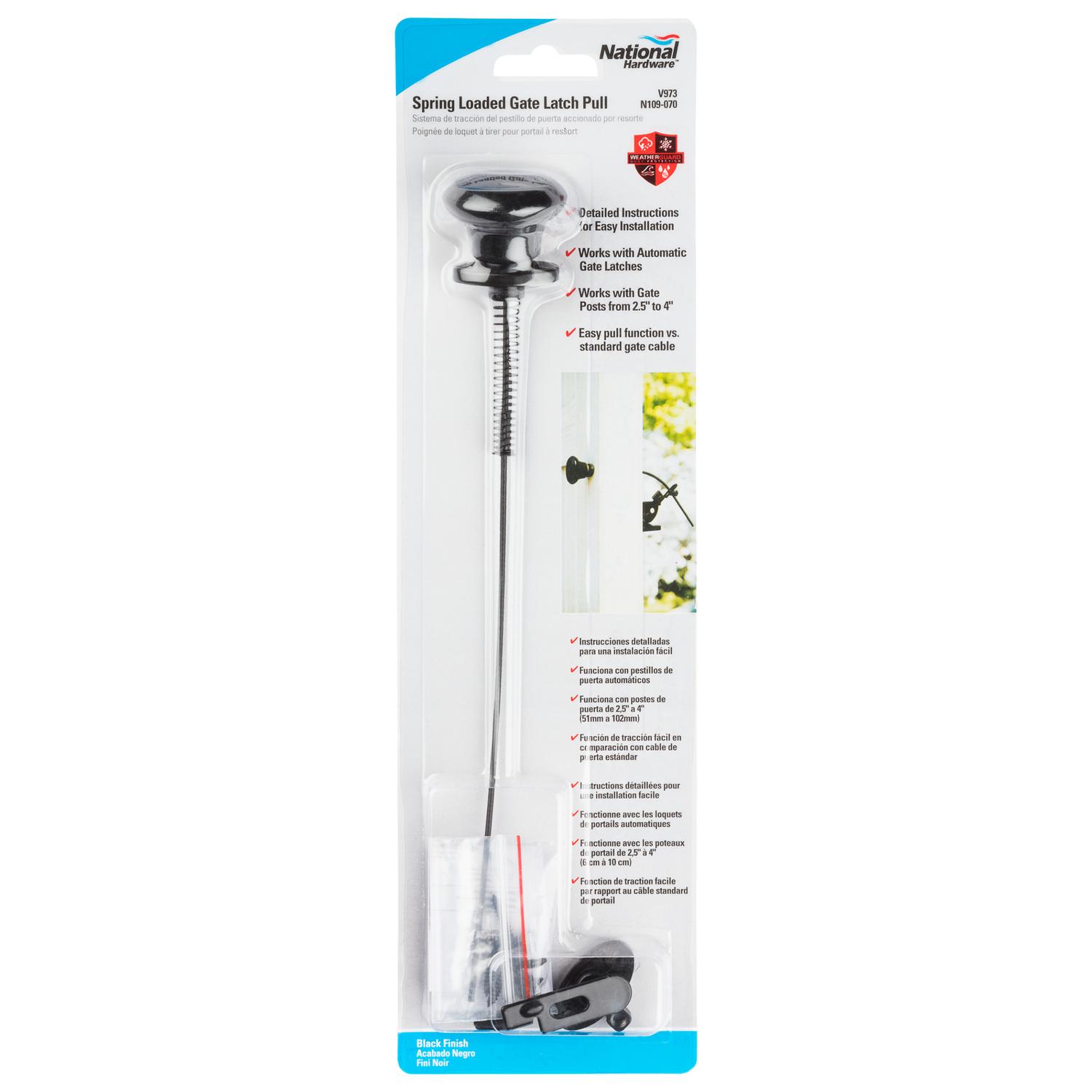 National Hardware 3.5 in. H X 3.5 in. W X 10.75 in. L Steel Automatic Gate Latch Pull