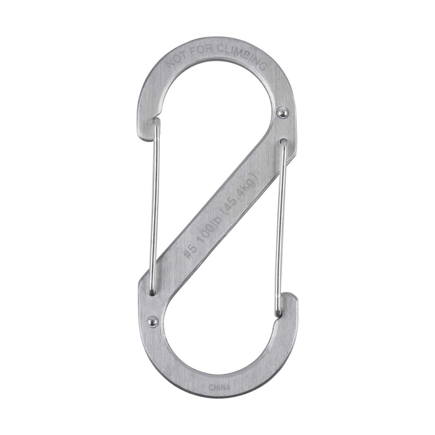 Nite Ize S-Biner Stainless Steel Silver Dual Carabiner S-Biner