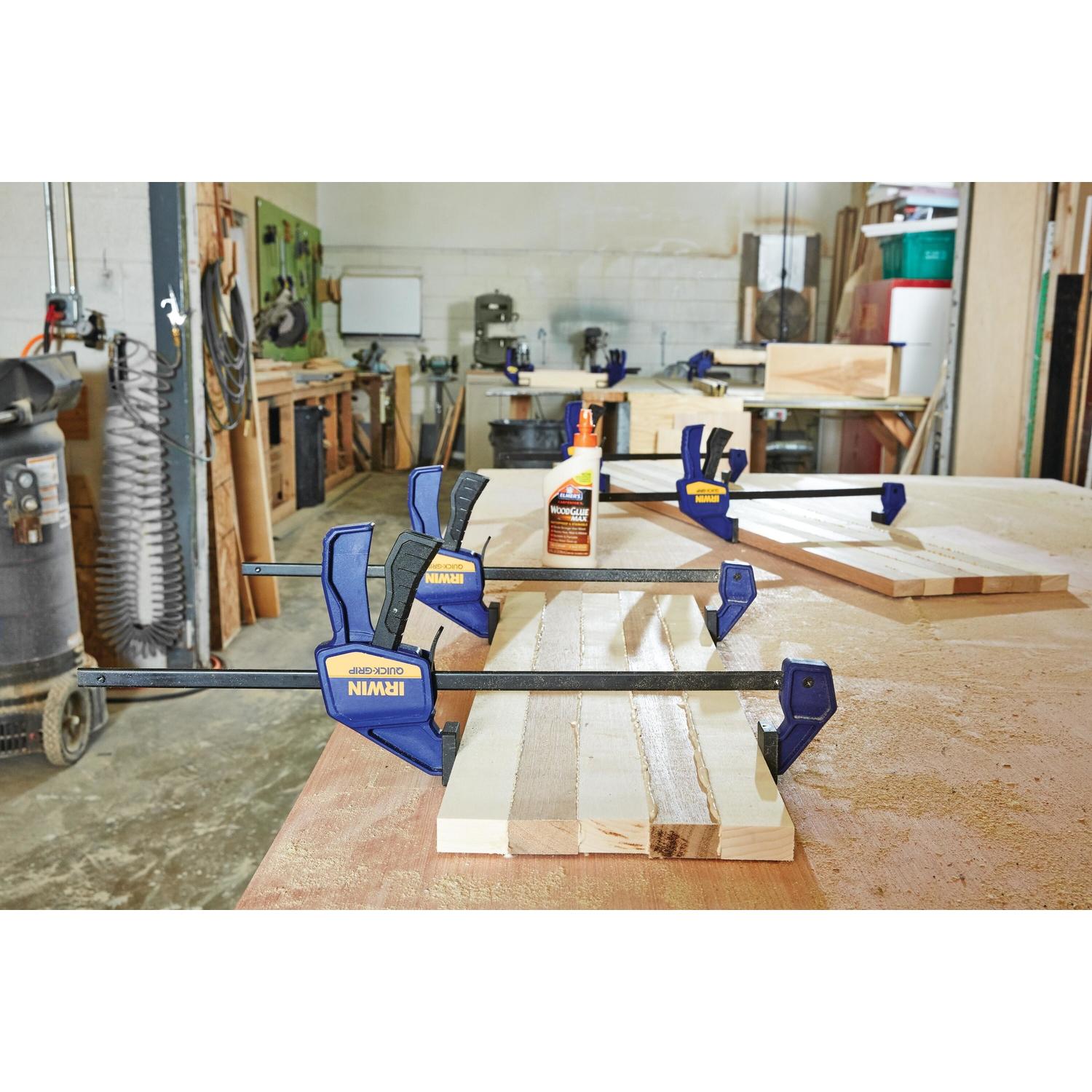 Irwin Quick-Grip 6 in. X 2-7/16 in. D Bar Clamp 100 lb 2 pc