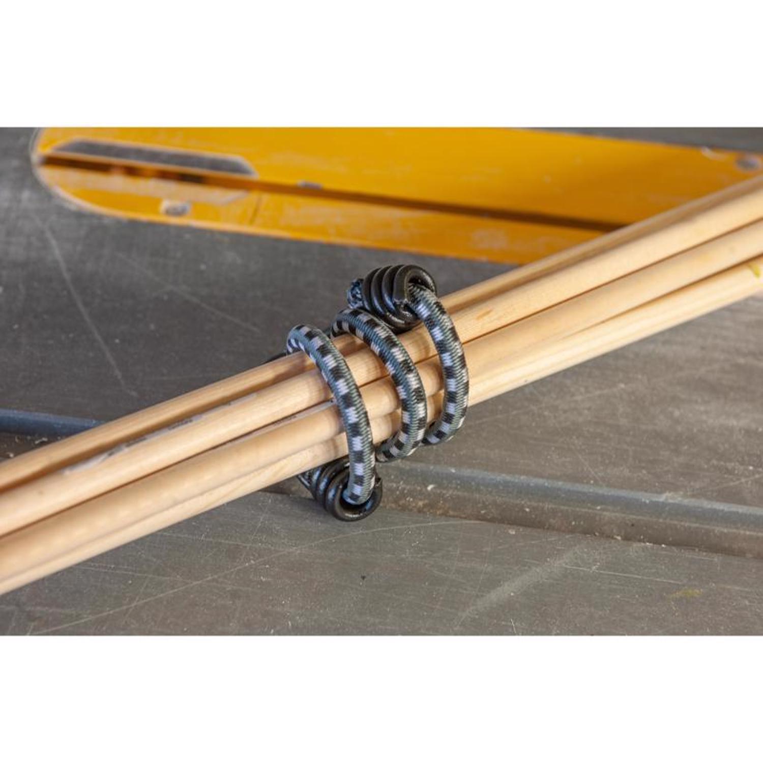 Keeper Black/White Bungee Cord 18 in. L X 0.315 in. 1 pk