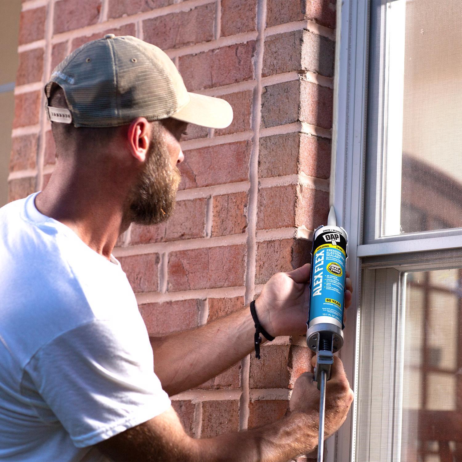 DAP Alex Flex White Acrylic Latex Interior Molding and Trim Sealant 10.1 oz