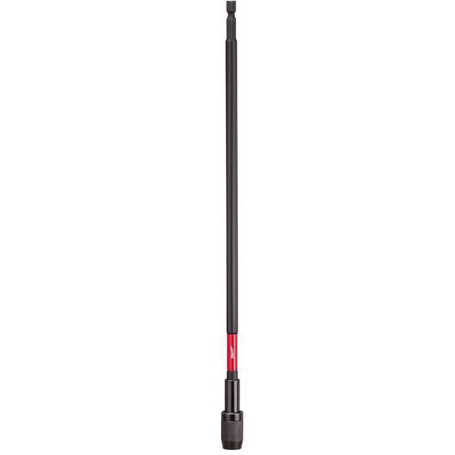Milwaukee Shockwave 12 in. Alloy Steel Impact Magnetic Locking Bit Holder 1/4 in. Hex Shank 1 pc