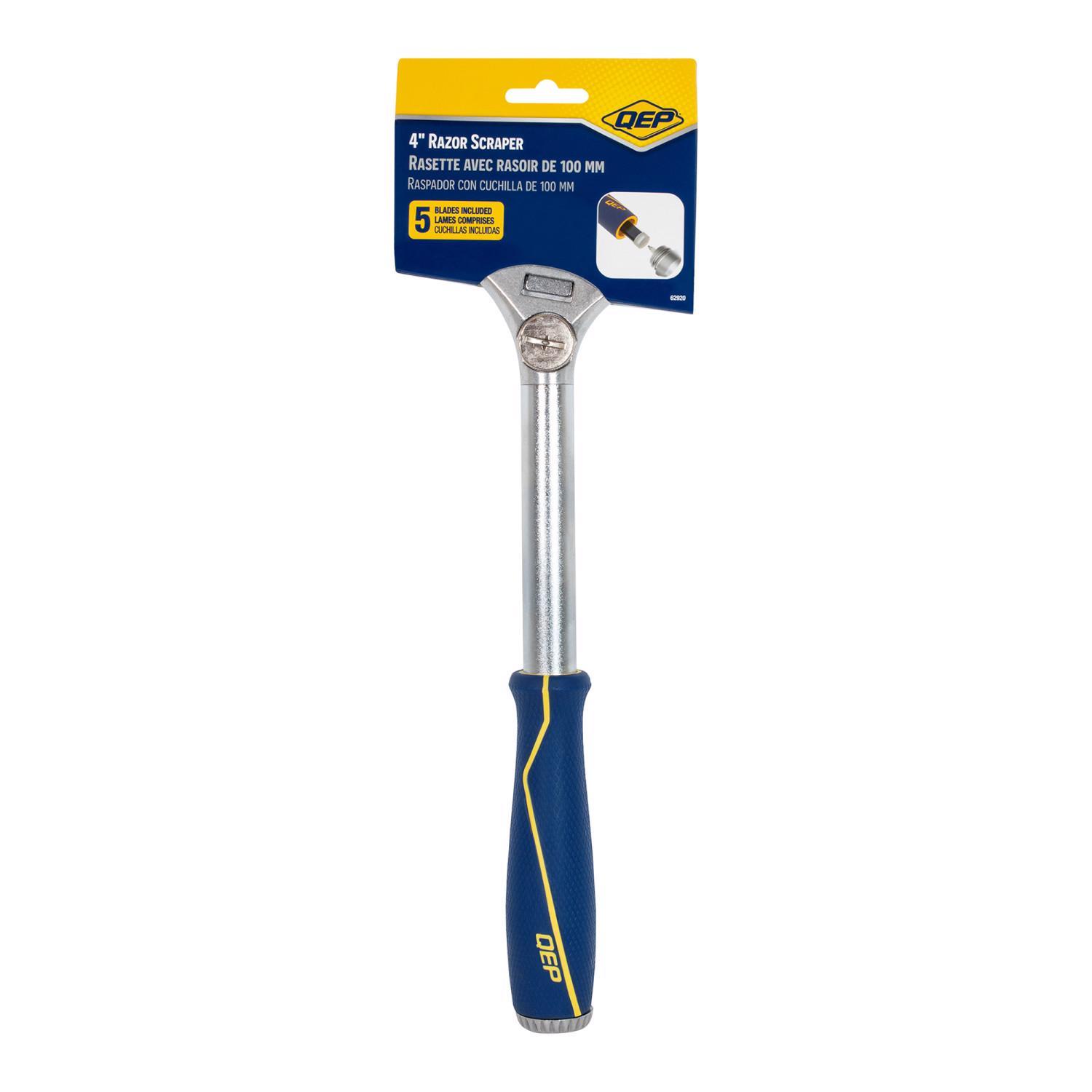 QEP 12 in. H X 4 in. W X 1.4 in. L Metal Razor Scraper 1 pk