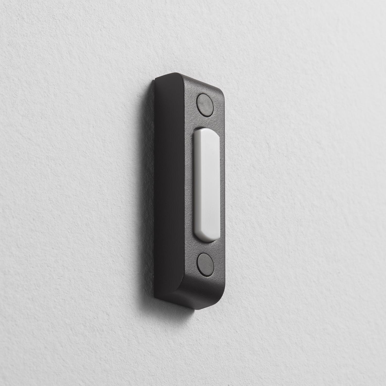 Heath Zenith Oil Rubbed Bronze Brown Metal Wired Pushbutton Doorbell