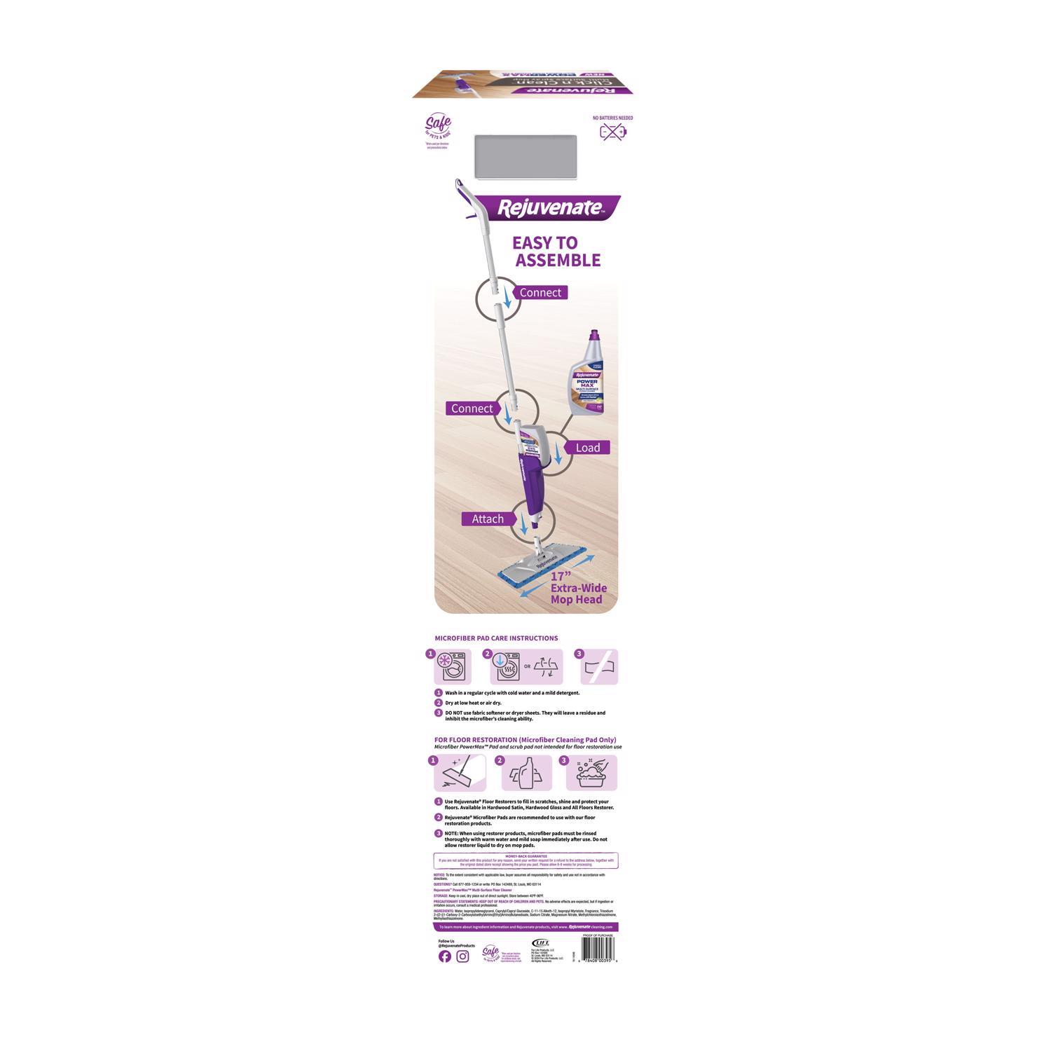 Rejuvenate Click n Clean 16 in. W Flat Mop Kit