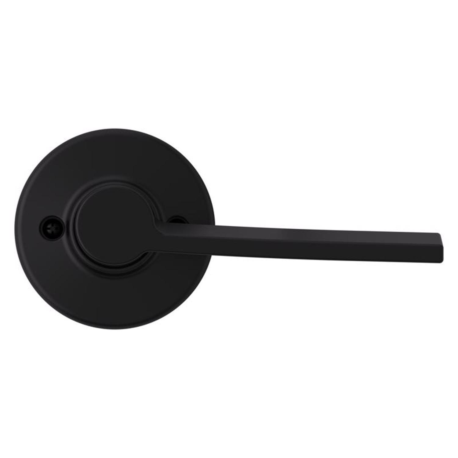 Kwikset Ladera Matte Black Half-Dummy Lever